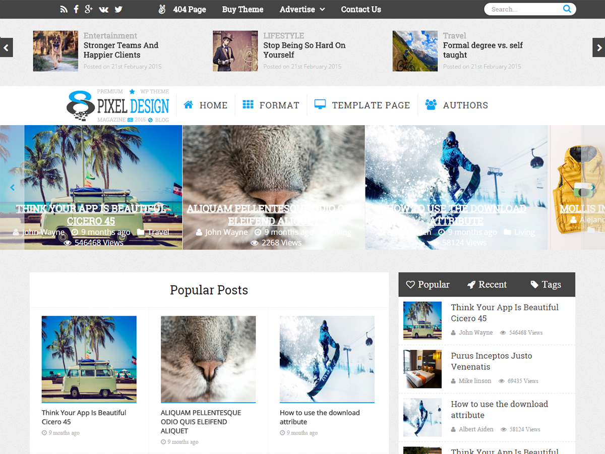 ClesarMedia theme screenshot