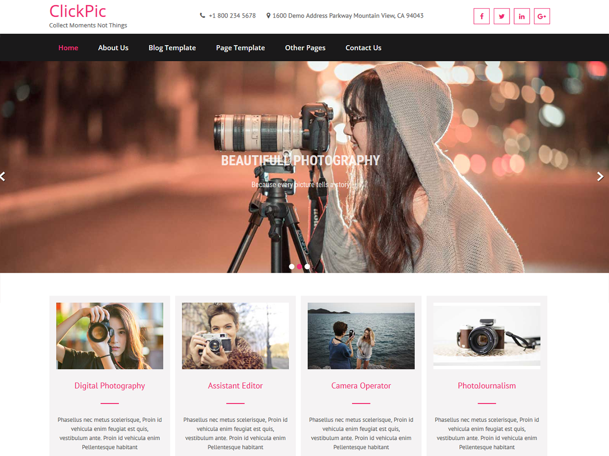 ClickPic theme screenshot