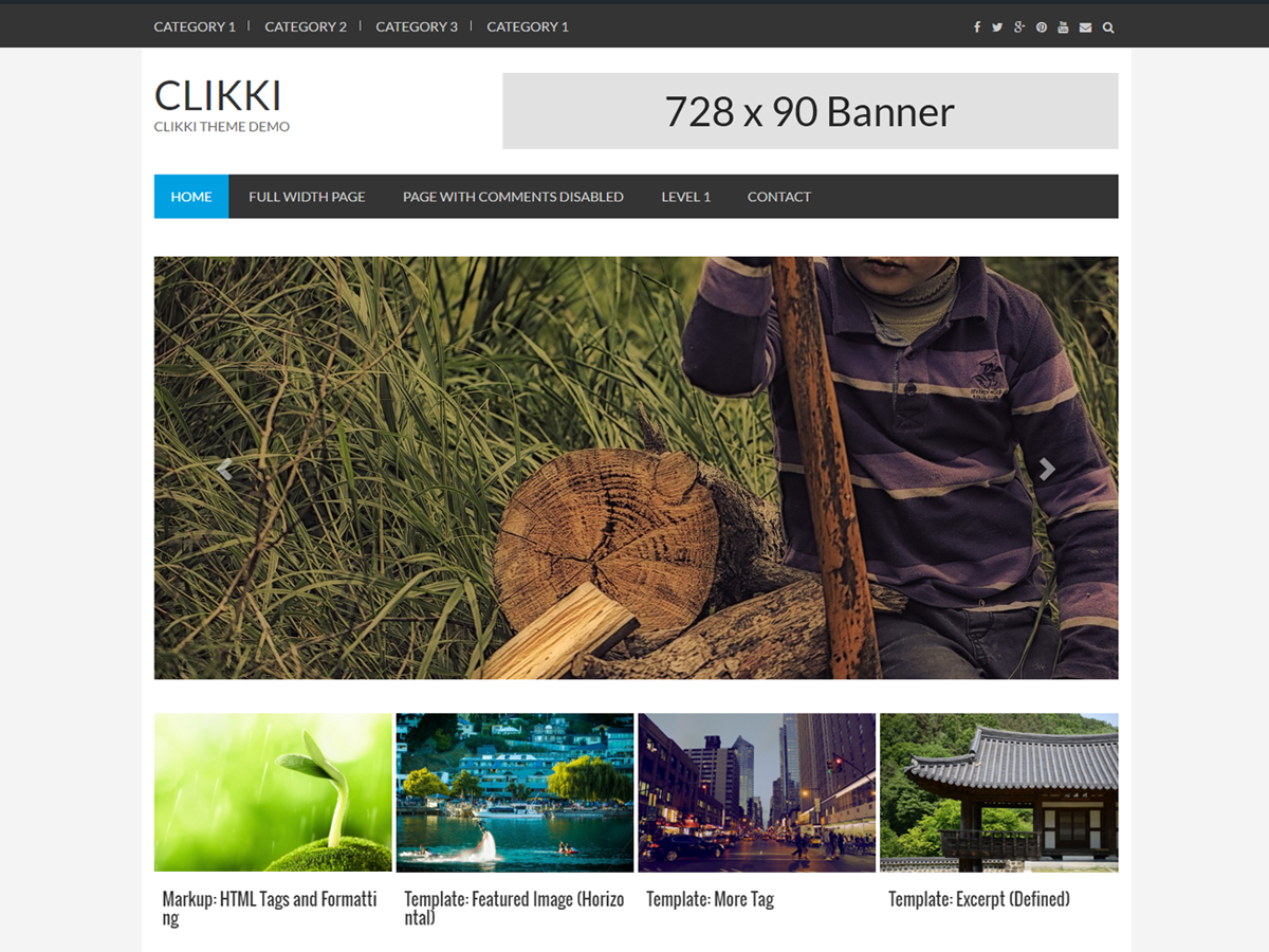 Clikki theme screenshot