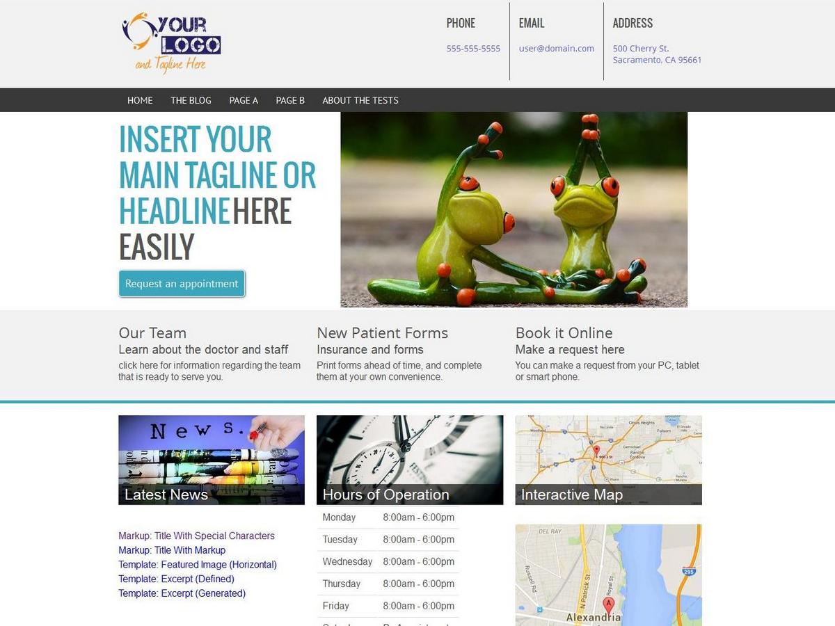 Clinic Stripes theme screenshot