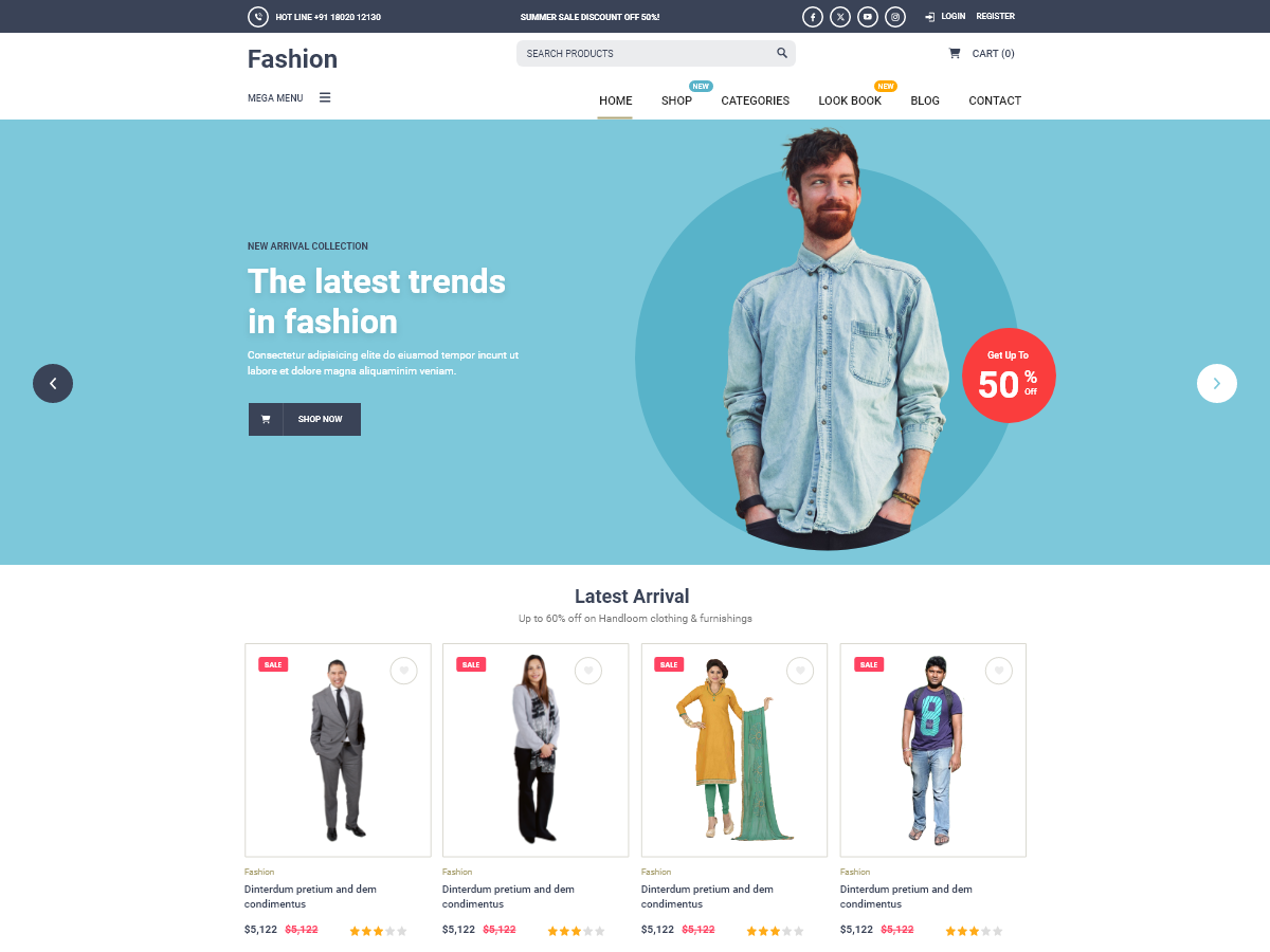 Clothing Store Blocks theme screenshot