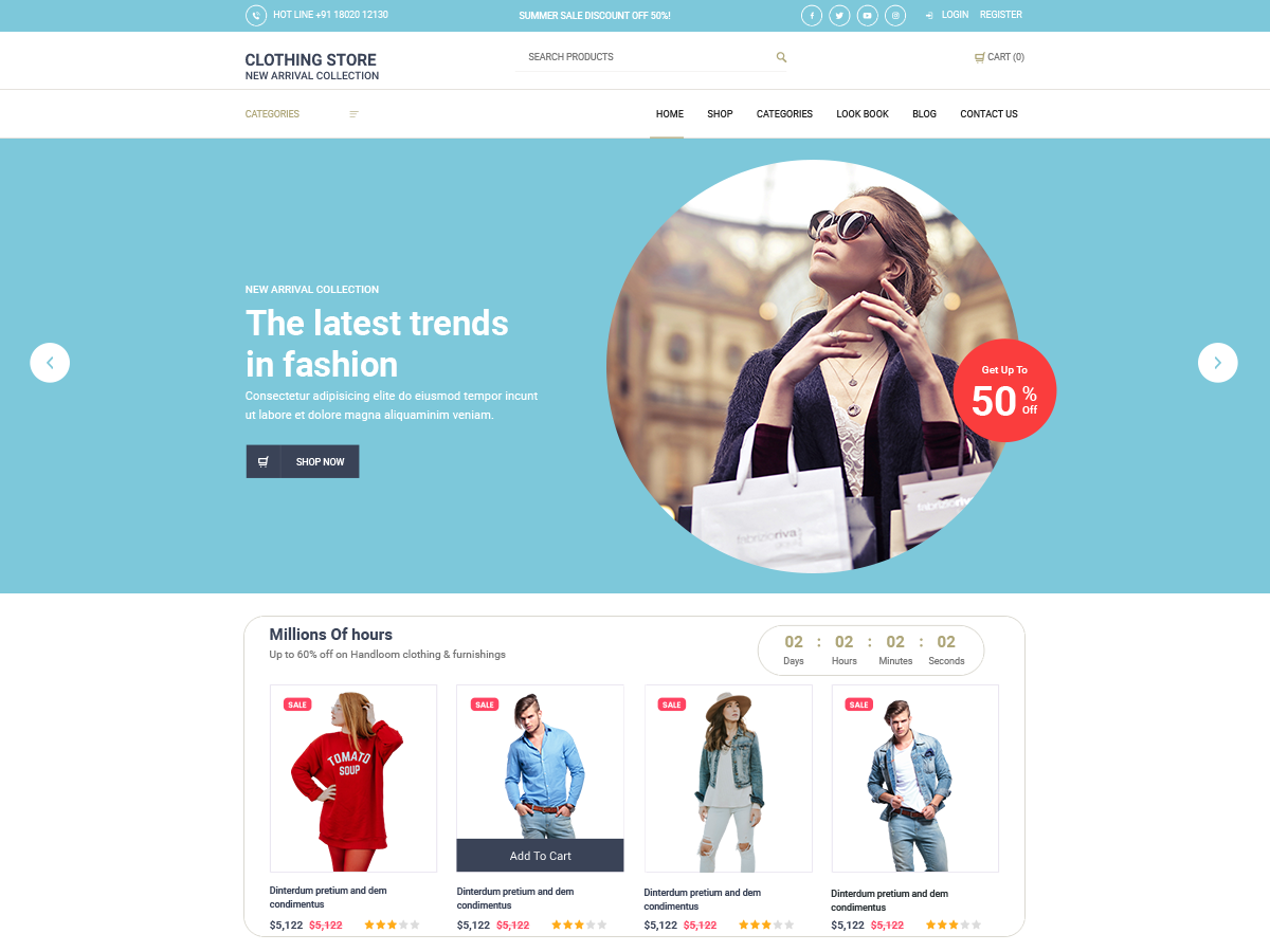 Clothing Store theme screenshot