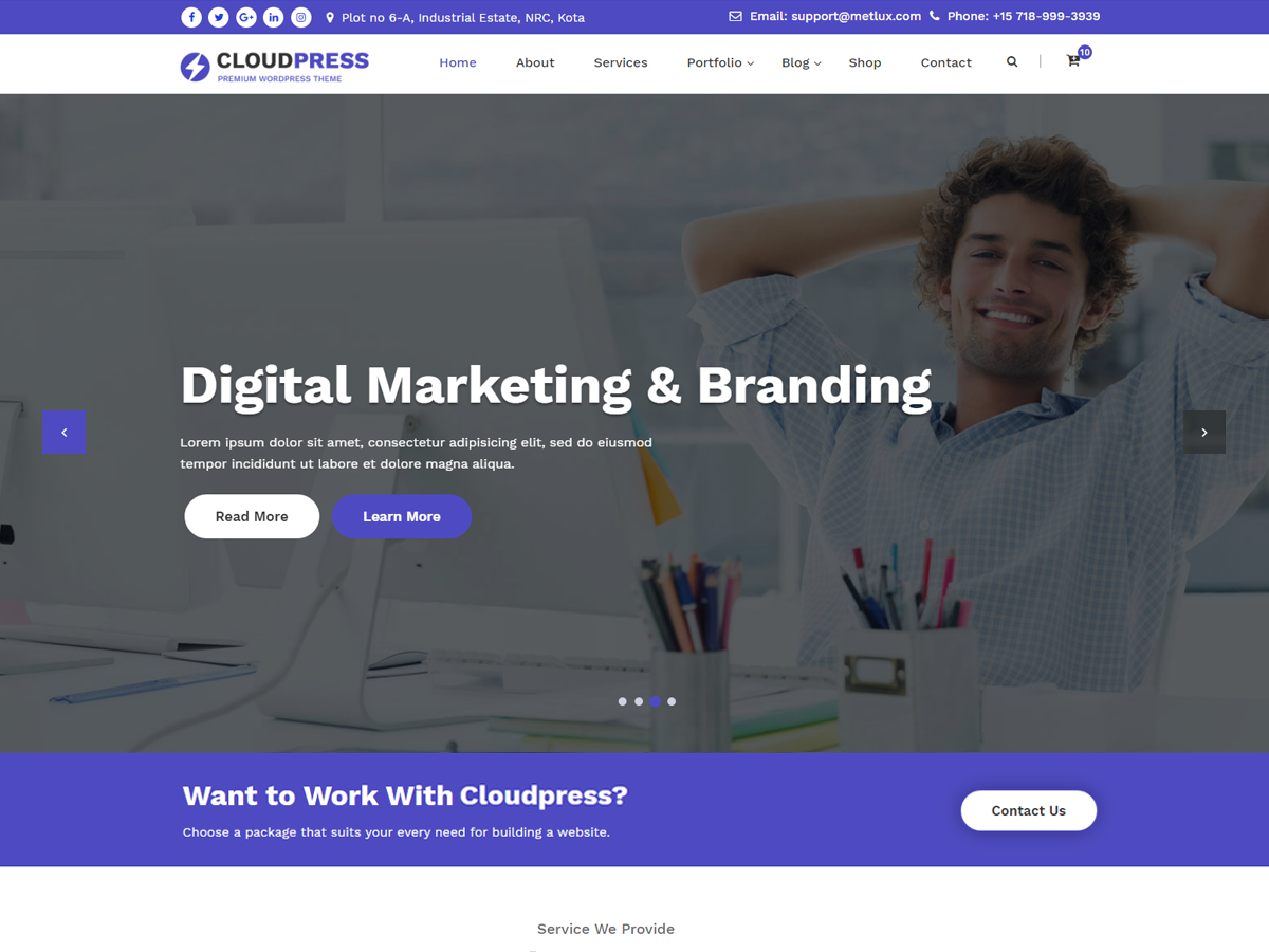CloudPress theme screenshot