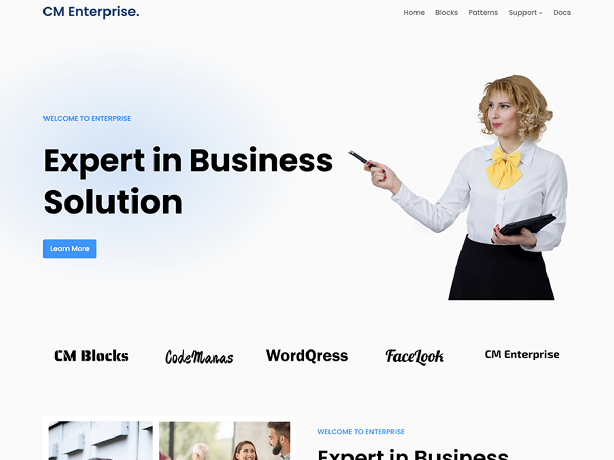 CM Enterprise theme screenshot