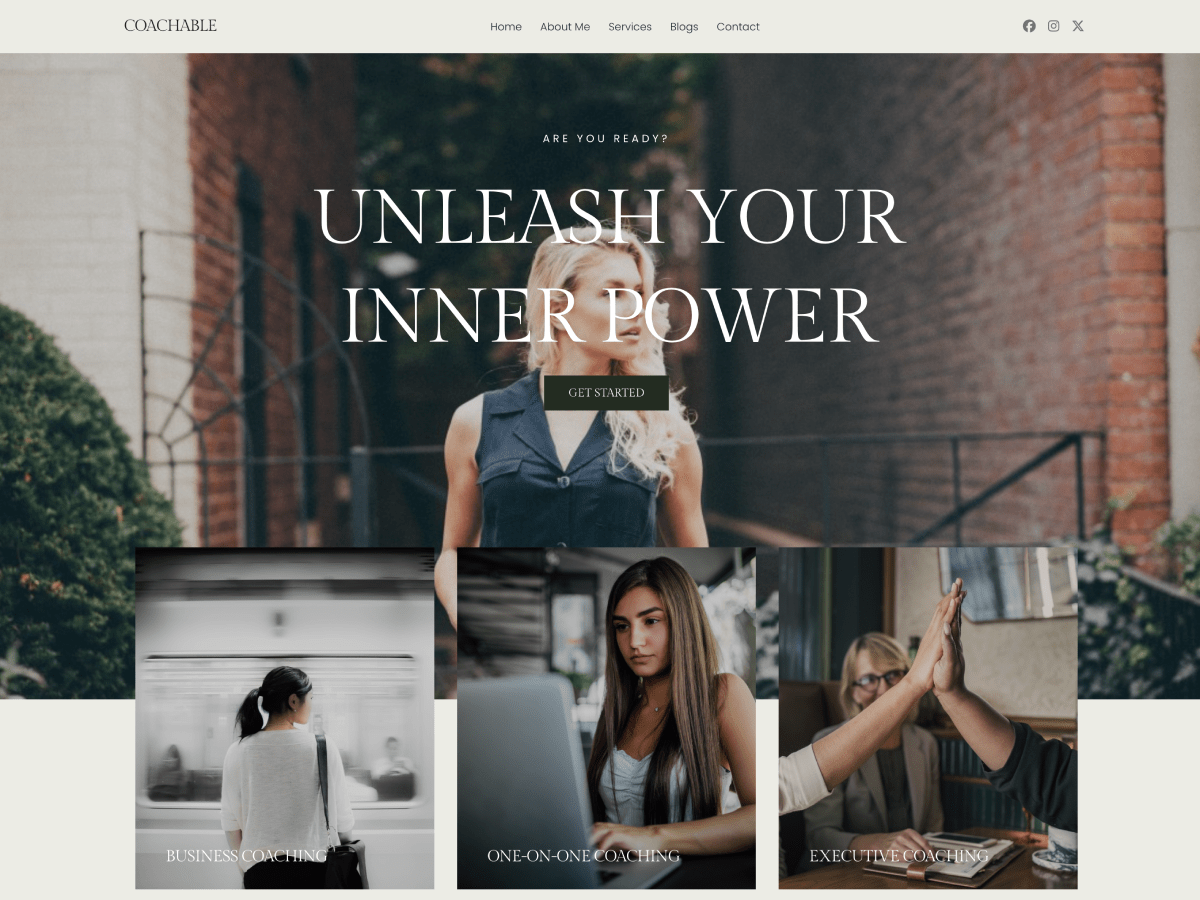 Coachable theme screenshot