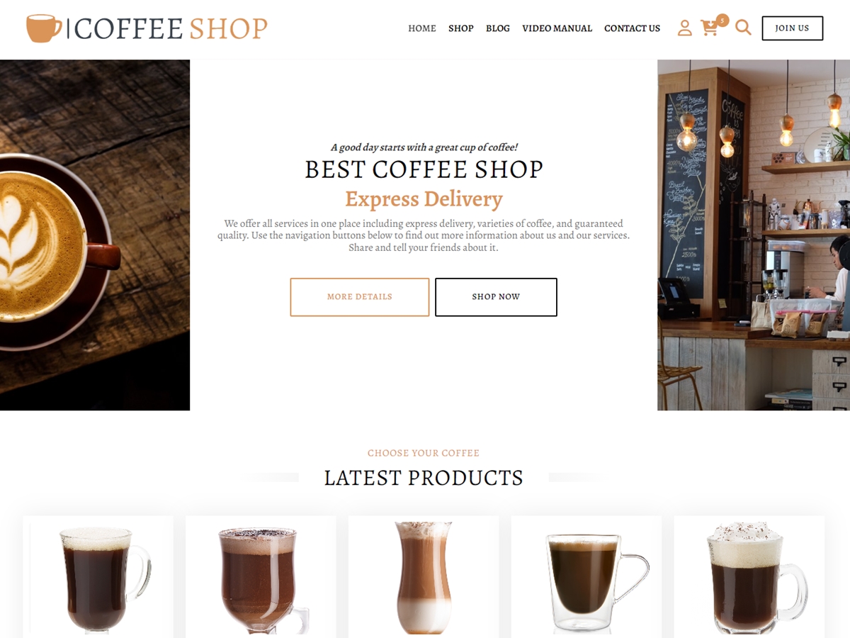 Coffee Shop: Cafe theme screenshot
