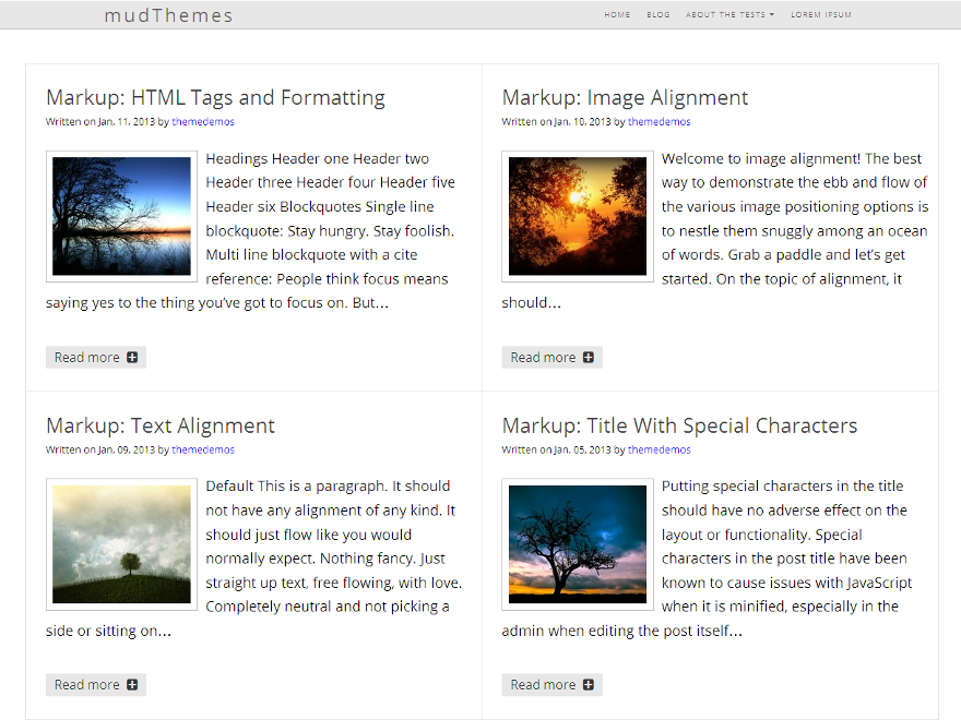 Cognize theme screenshot
