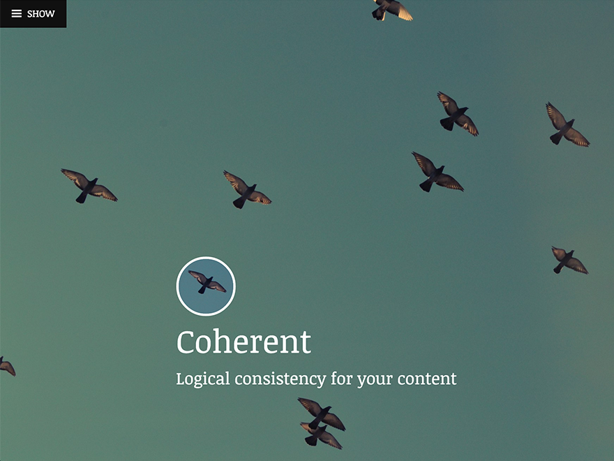 Coherent theme screenshot