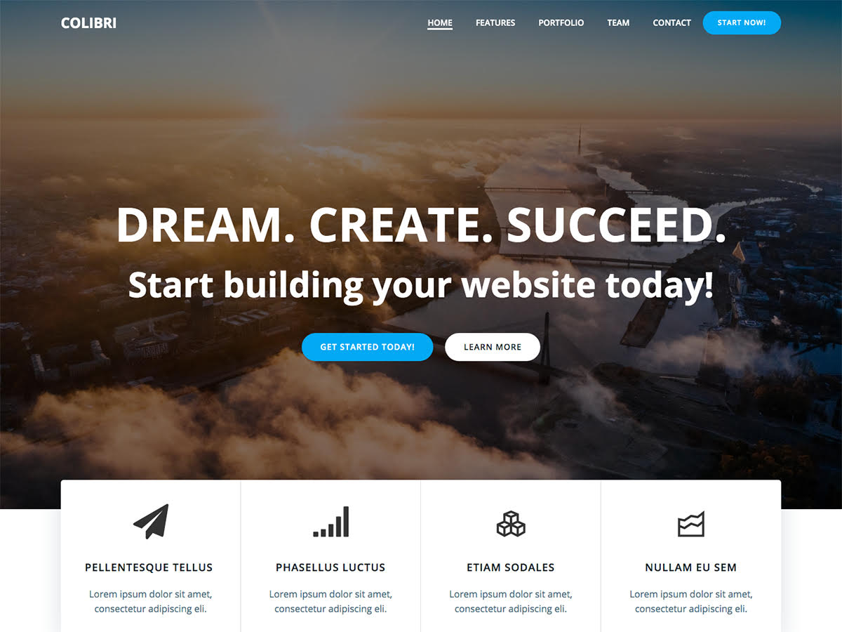 Colibri WP theme screenshot