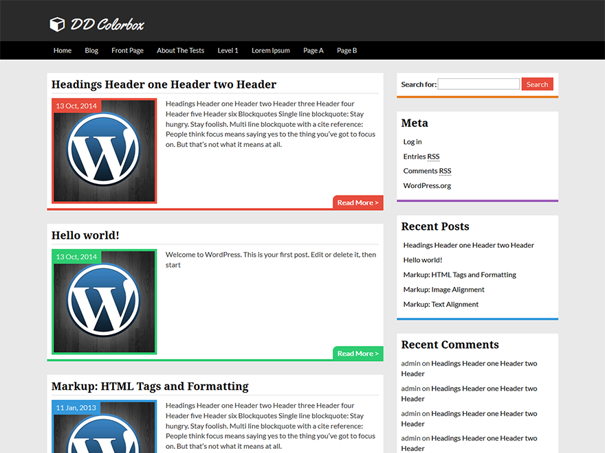 Colorbox theme screenshot