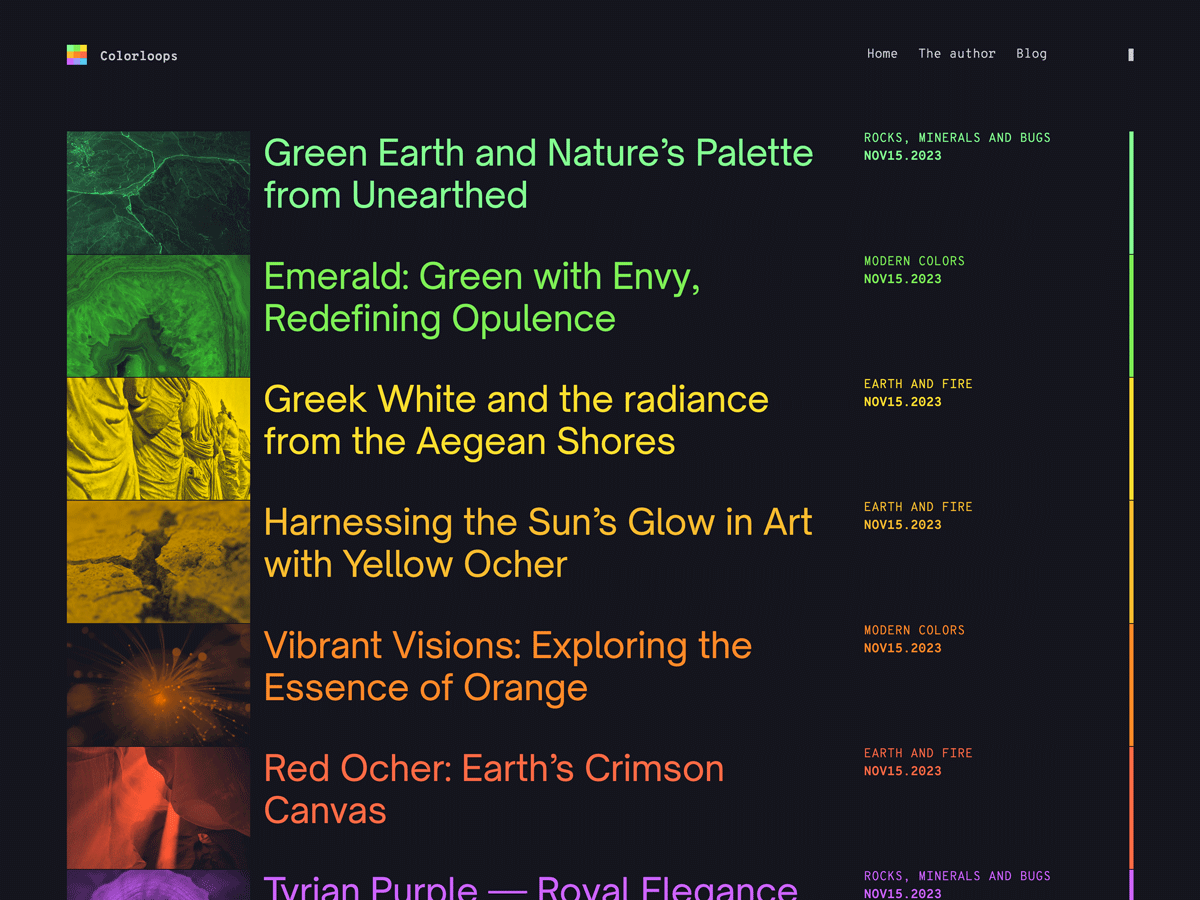 Colorloops theme screenshot
