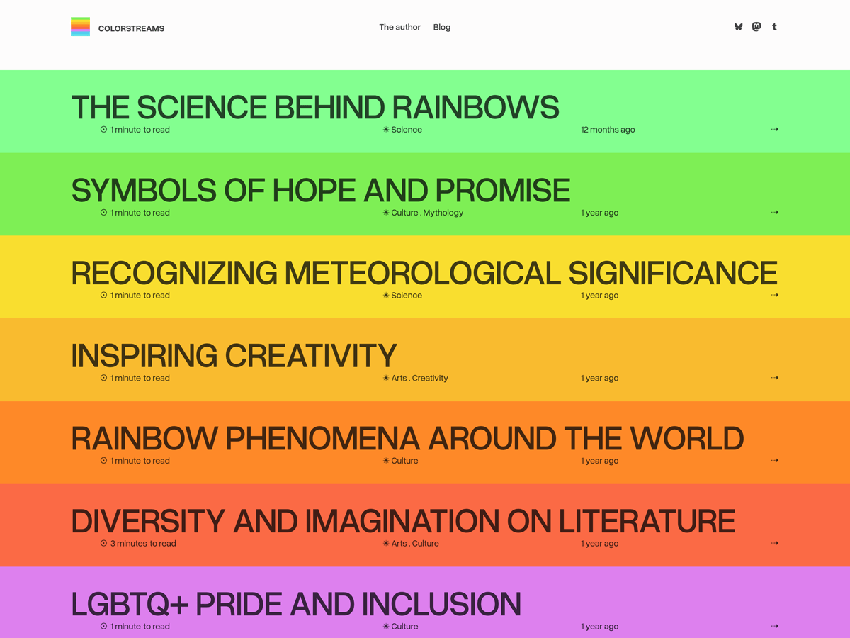 Colorstream theme screenshot
