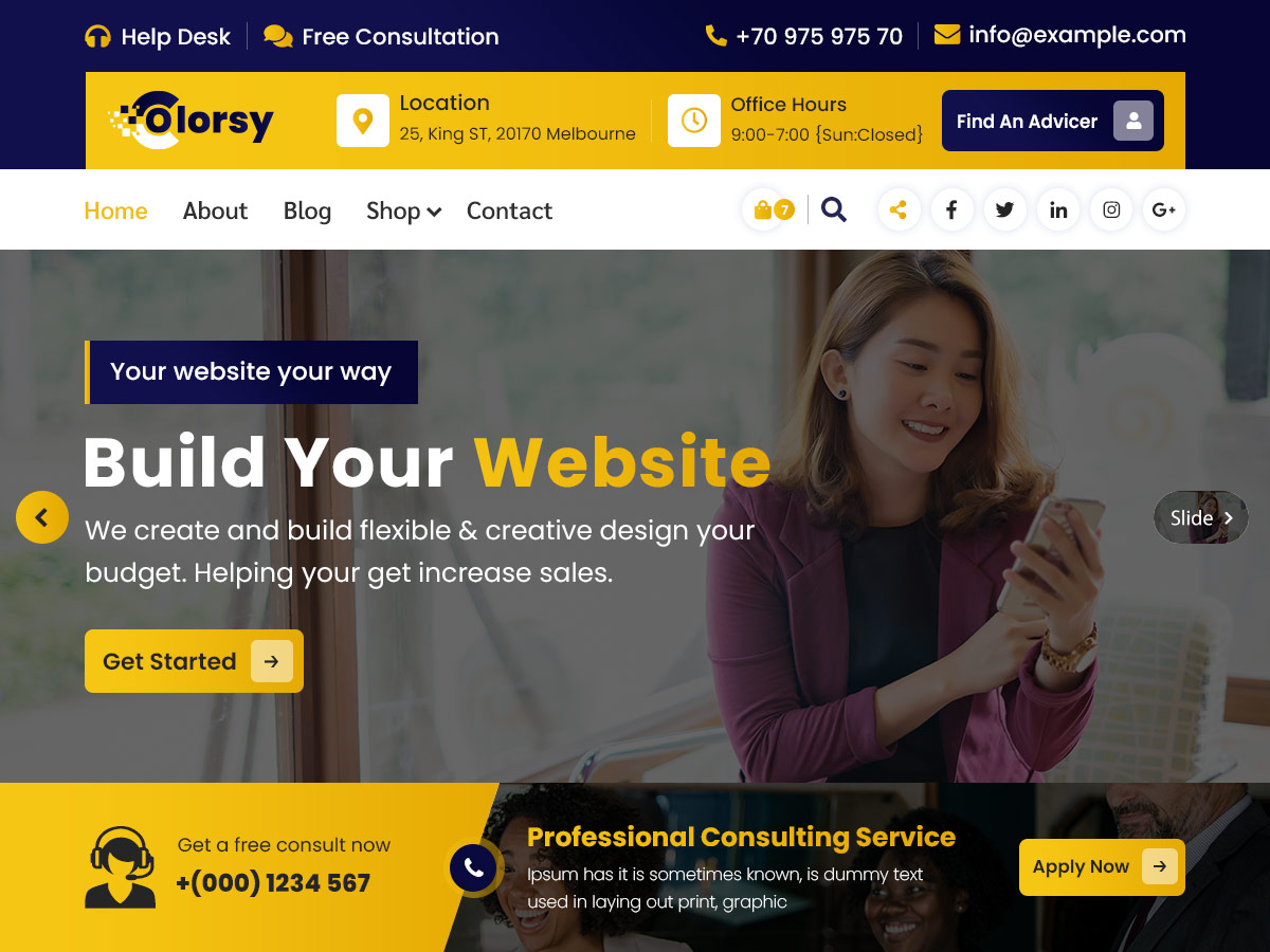 Colorsy theme screenshot