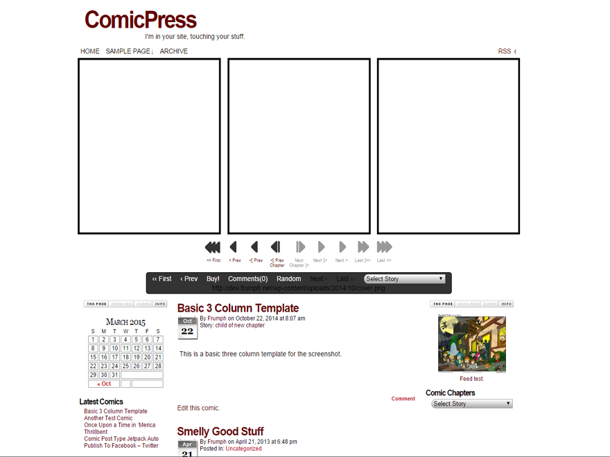 ComicPress theme screenshot
