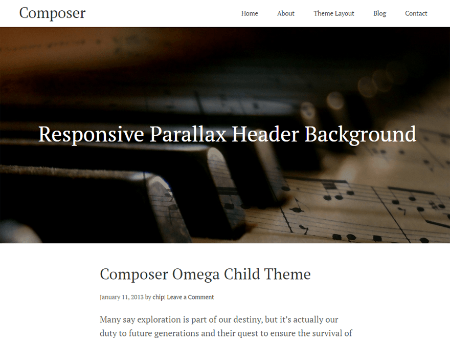 Composer theme screenshot