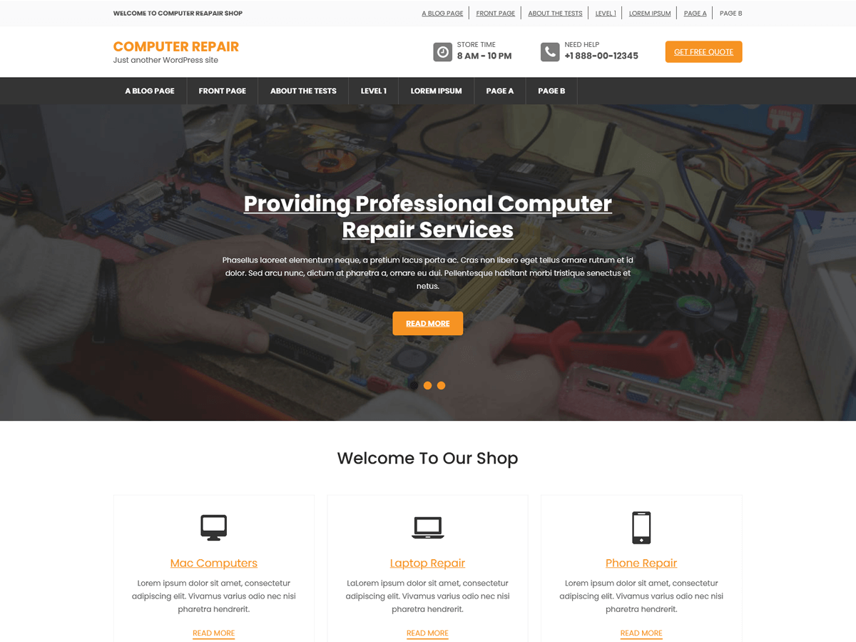 Computer theme screenshot