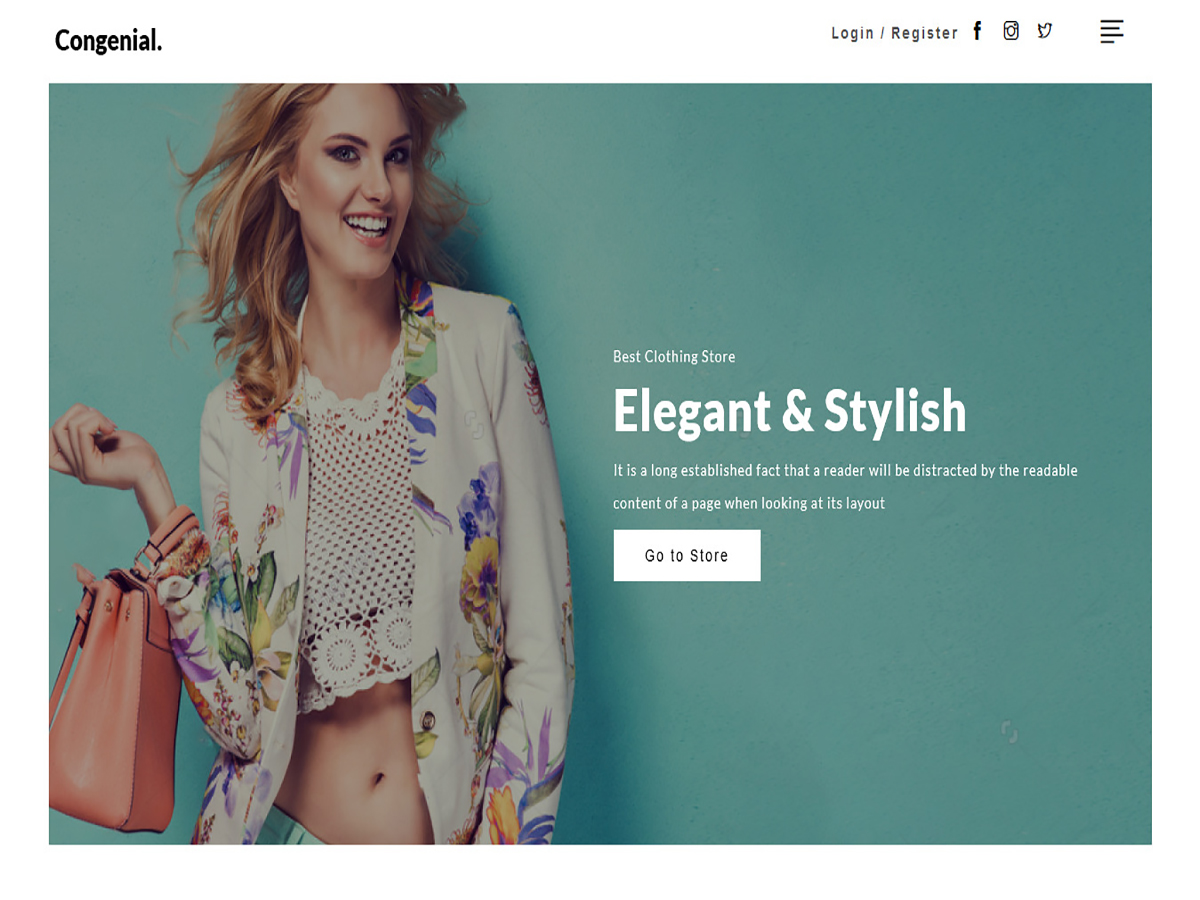 Congenial theme screenshot