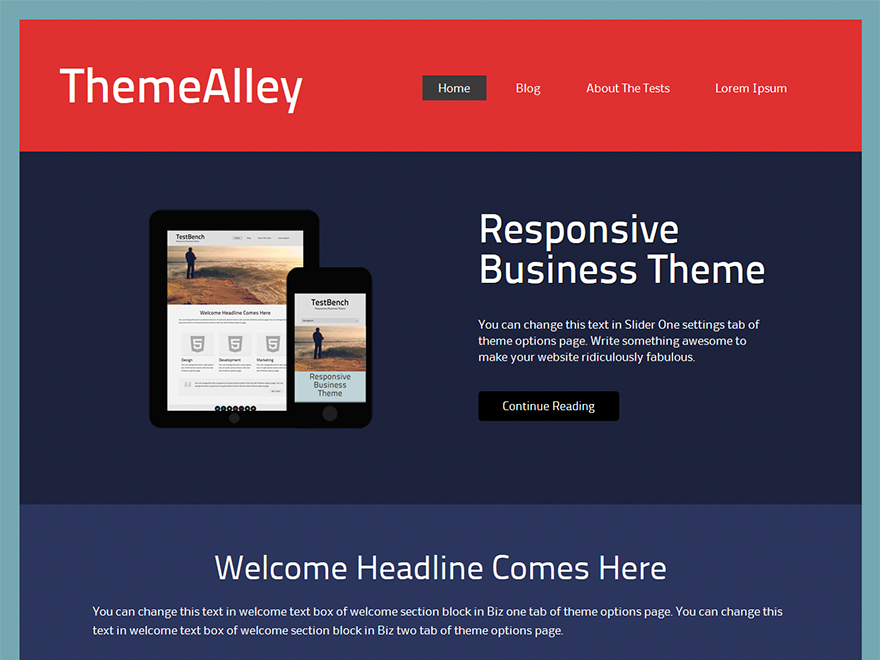 Connex theme screenshot