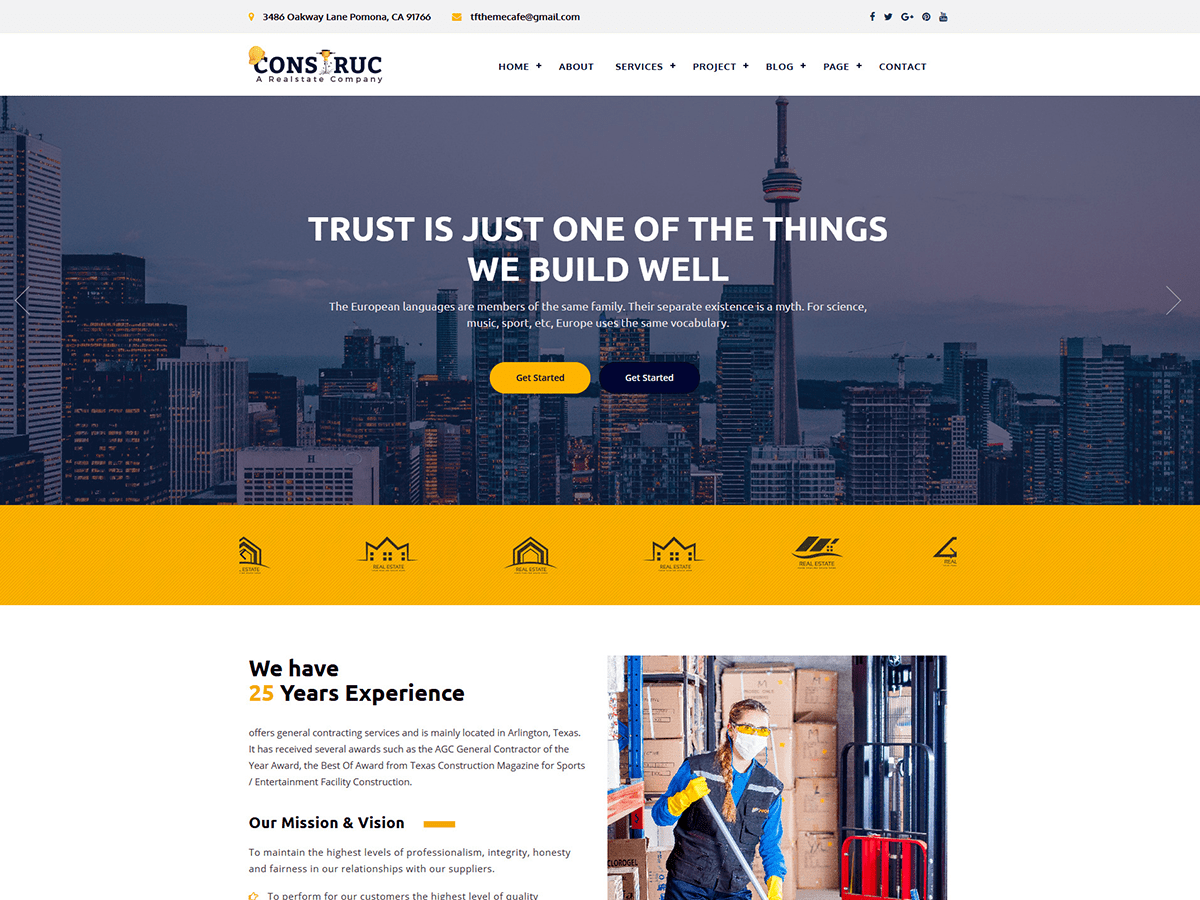 Construc theme screenshot