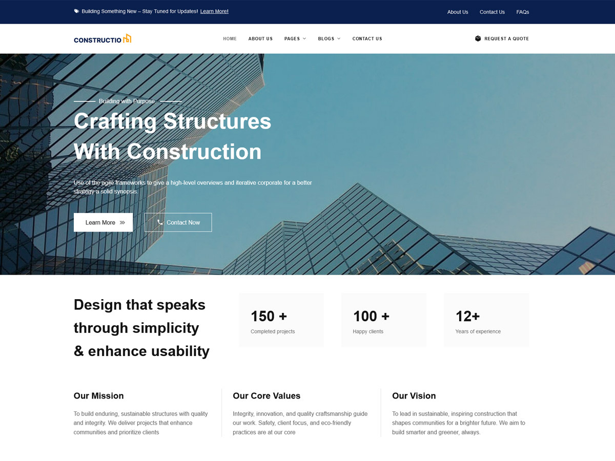 Constructionn theme screenshot
