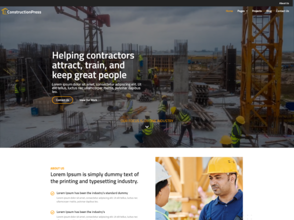 ConstructionPress theme screenshot