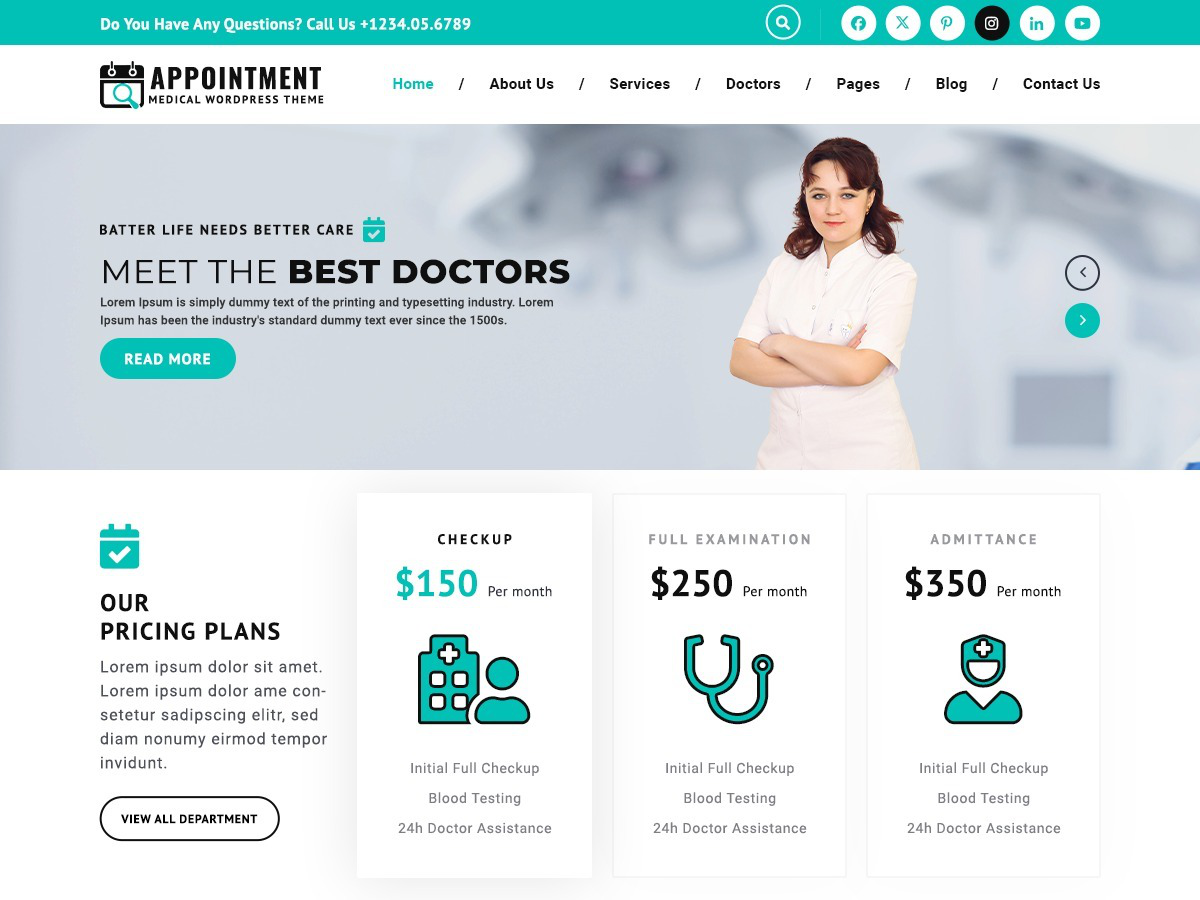 Consultant Appointment theme screenshot