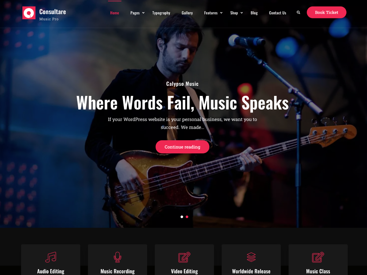 Consultare Music theme screenshot