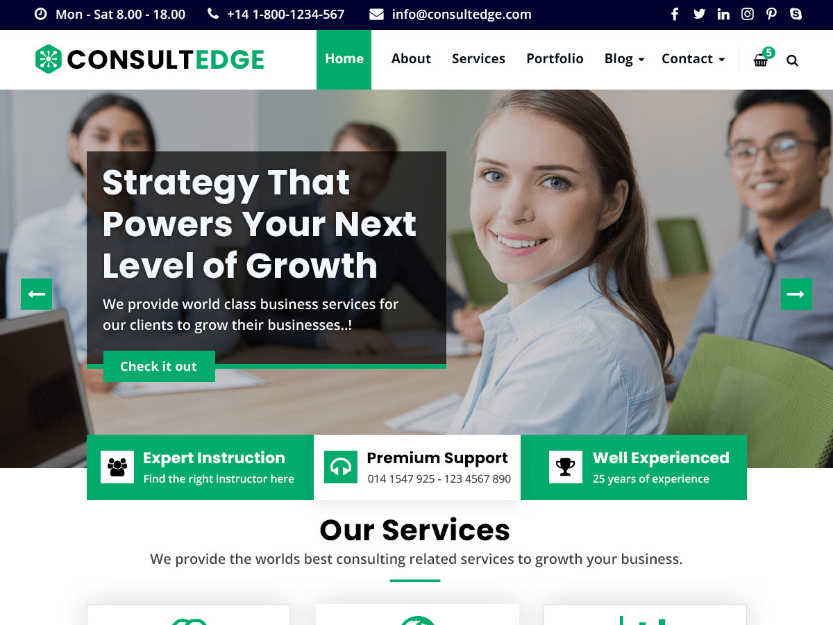 ConsultEdge theme screenshot