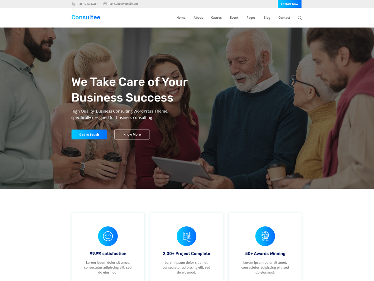 consultee theme screenshot