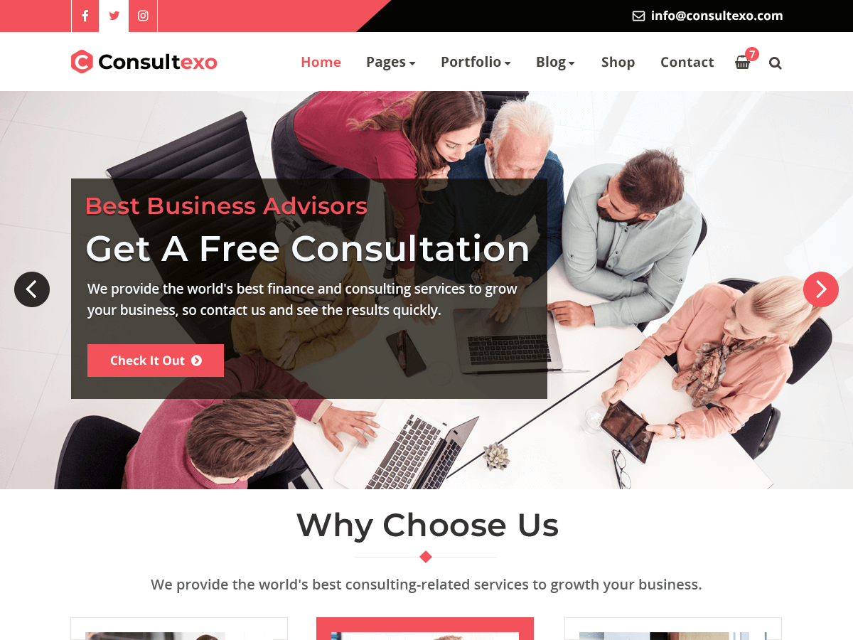 Consultexo theme screenshot