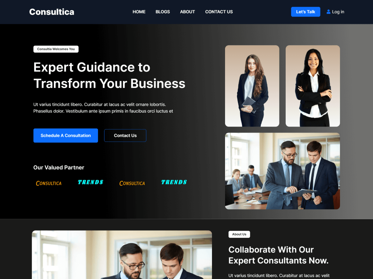Consultica theme screenshot