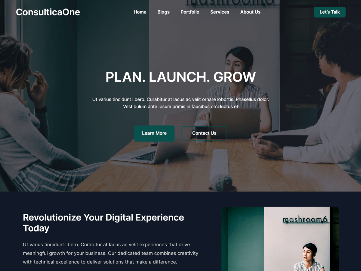 consulticaone theme screenshot