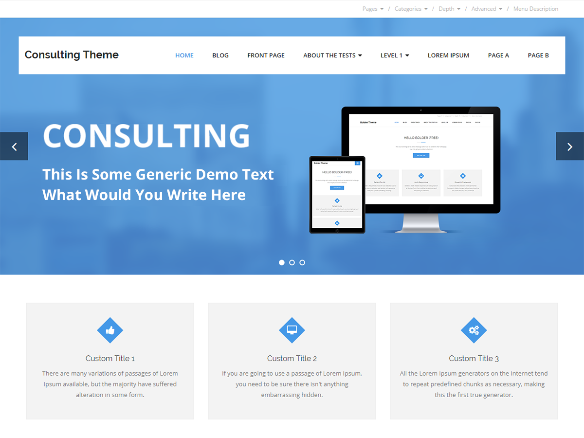 Consulting theme screenshot