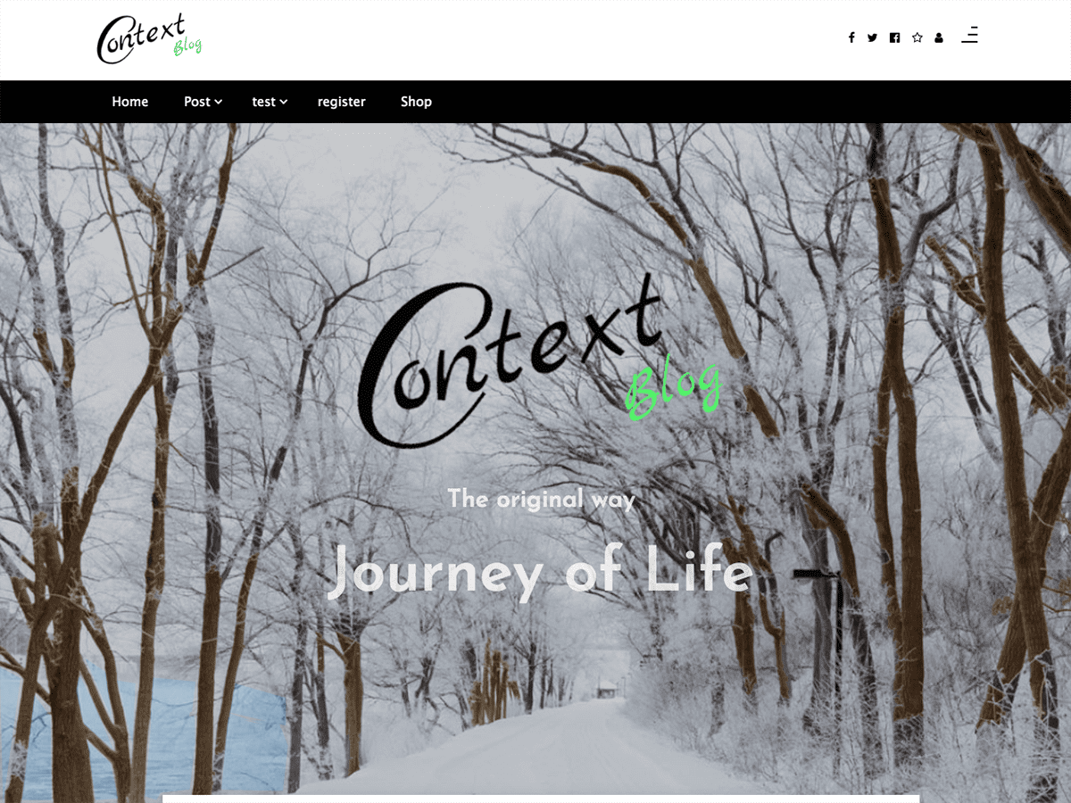 Context Blog theme screenshot
