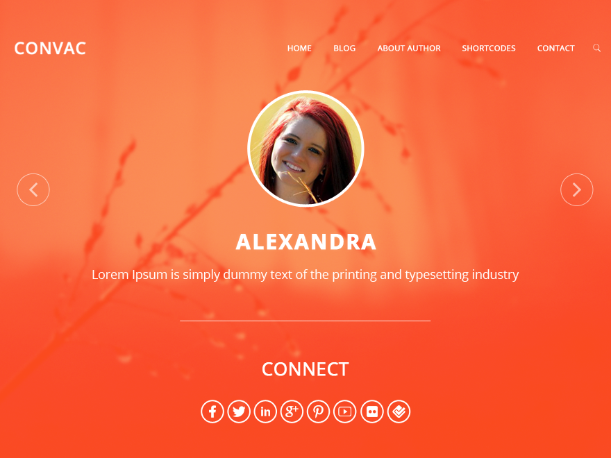 Convac Lite theme screenshot