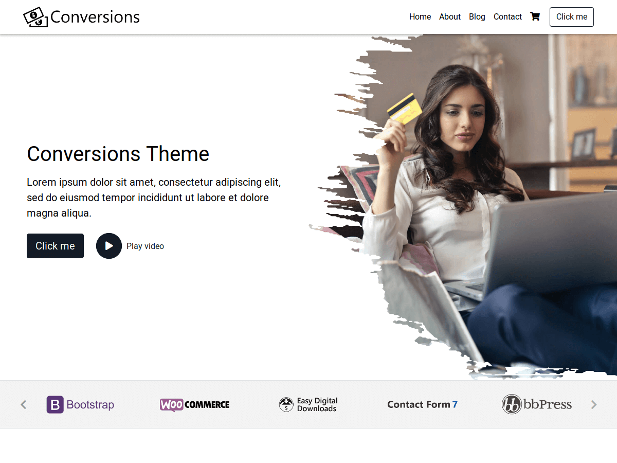 Conversions theme screenshot