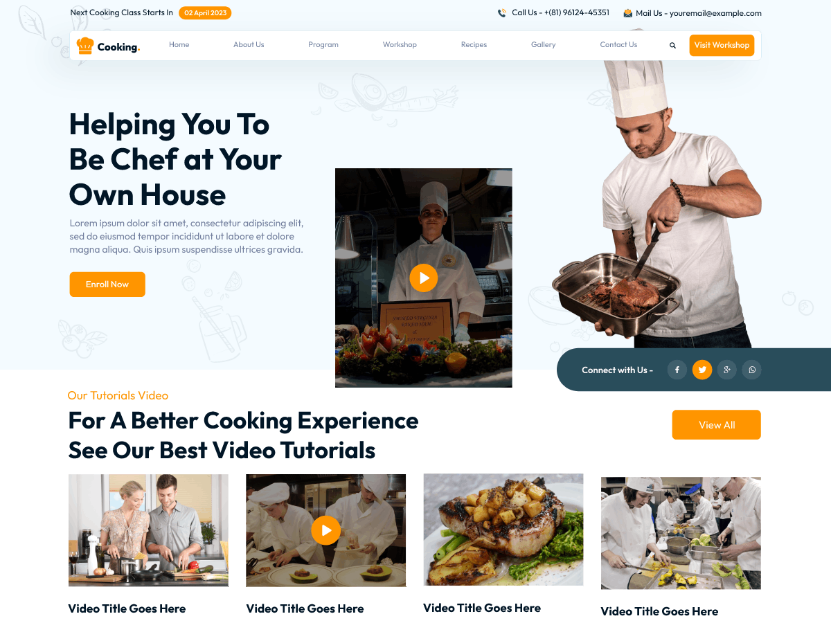 Cooking Food Blogger theme screenshot