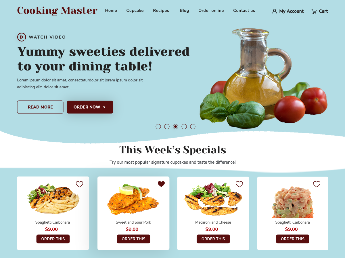 Cooking Master Class theme screenshot