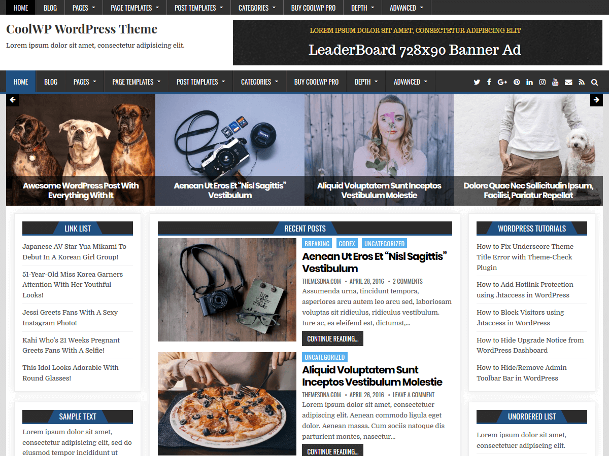 CoolWP theme screenshot