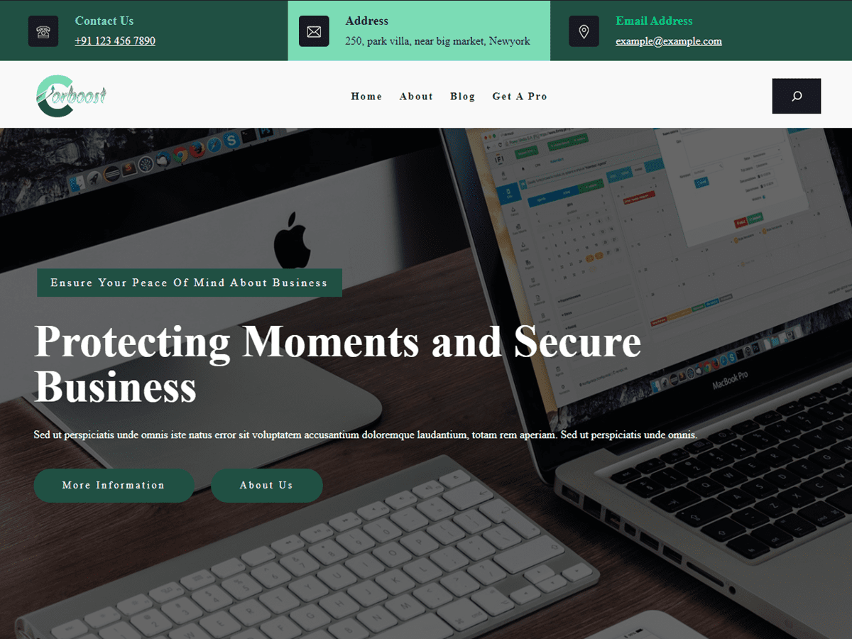 CorBoost theme screenshot