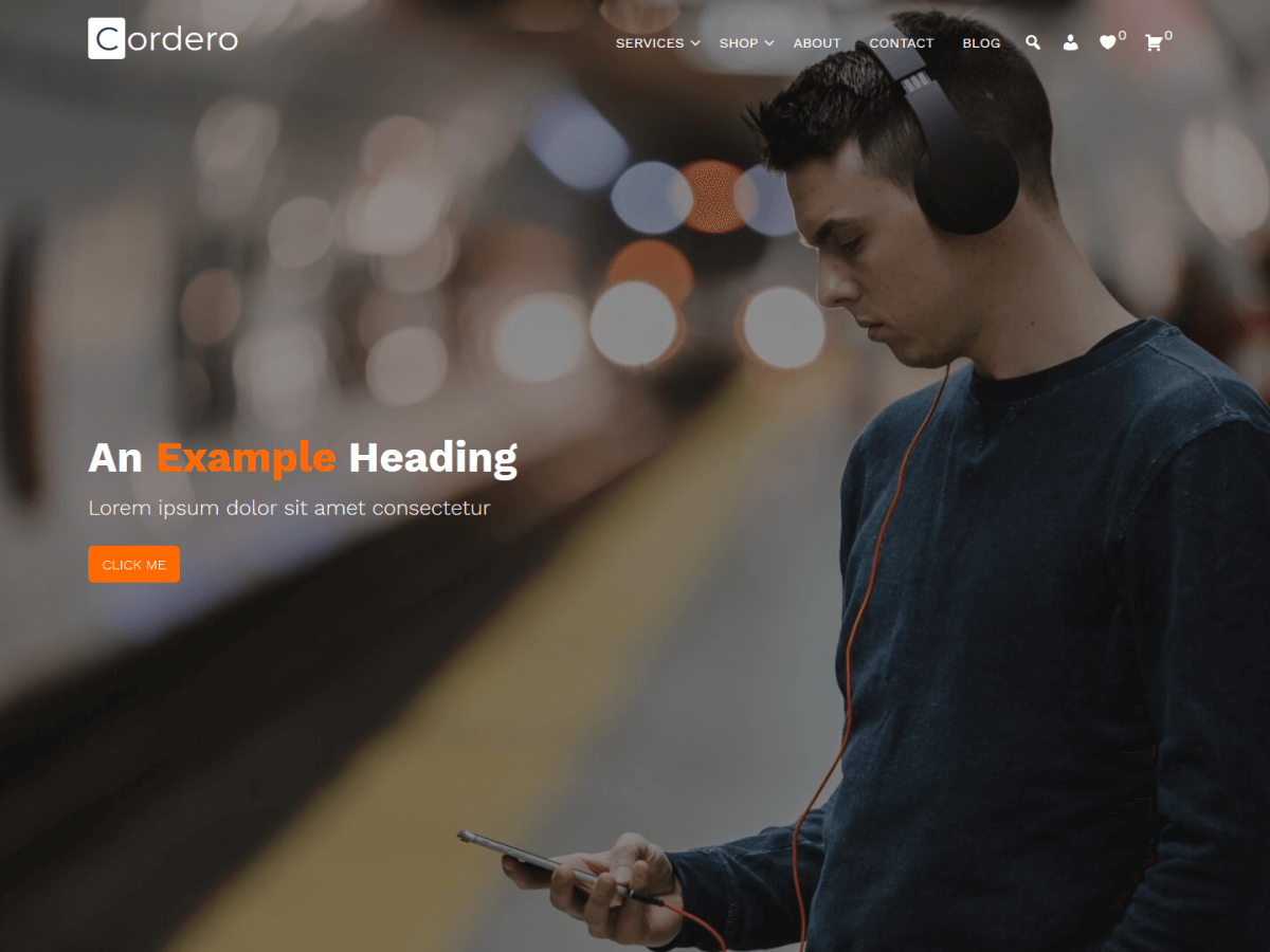 Cordero theme screenshot