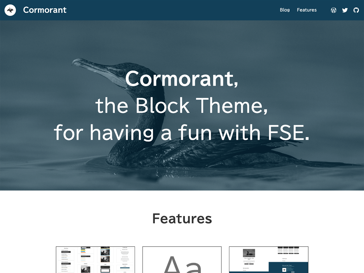Cormorant theme screenshot