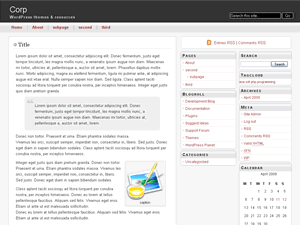 corp theme screenshot