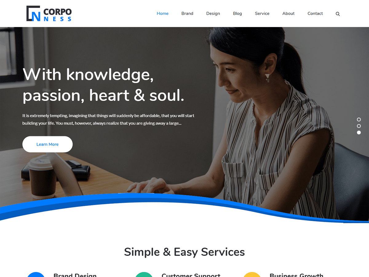 Corponess theme screenshot