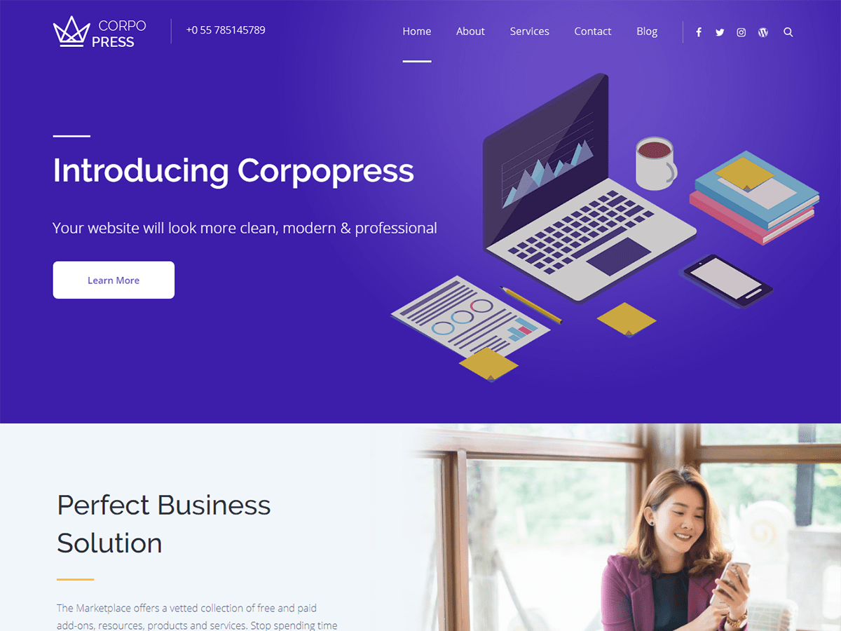 Corpopress theme screenshot