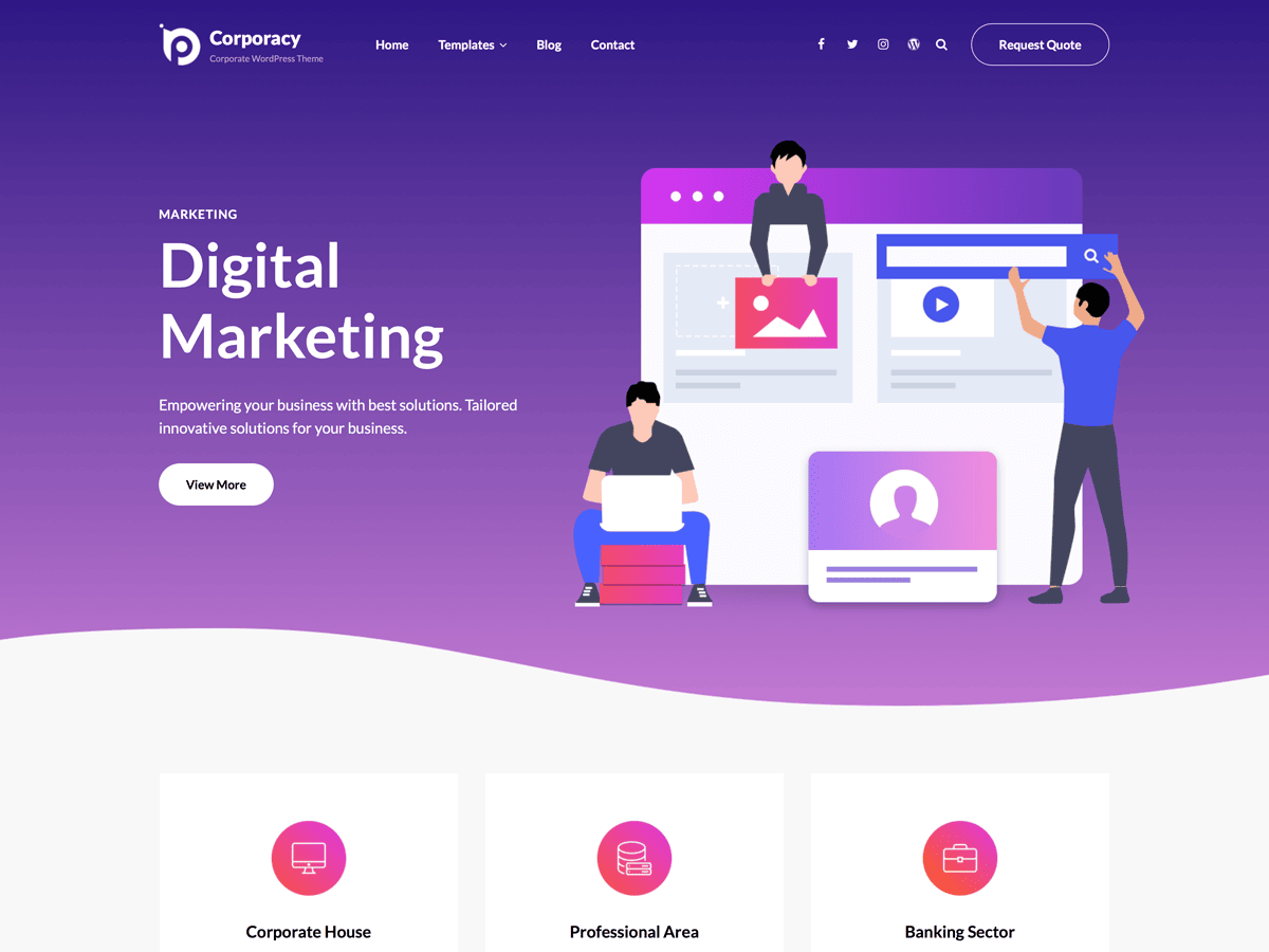 Corporacy theme screenshot