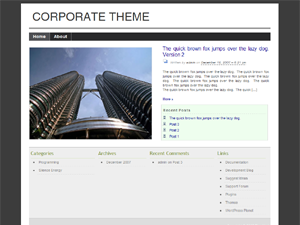 Corporate Theme v2 theme screenshot
