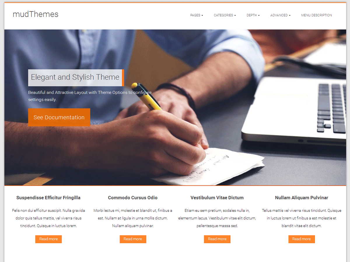 Corpus theme screenshot