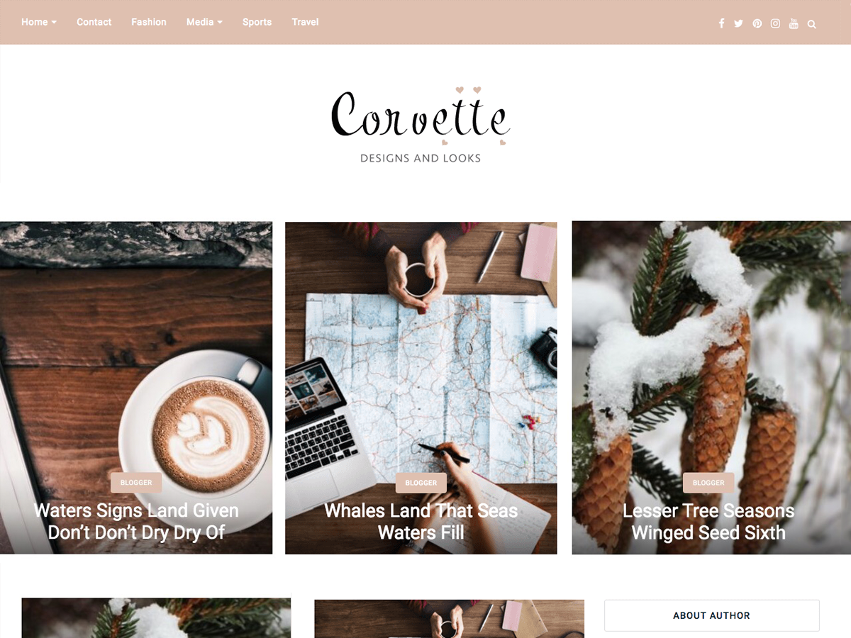 corvette theme screenshot