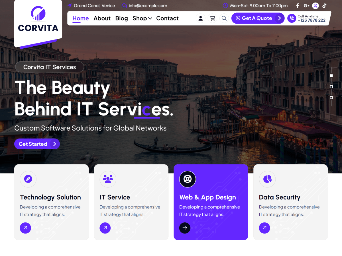 Corvita theme screenshot